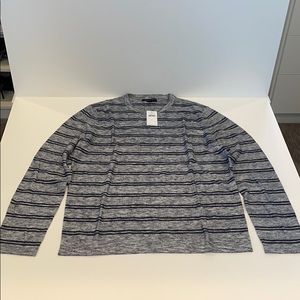 NWT Banana Republic striped crew neck knit L/S tee